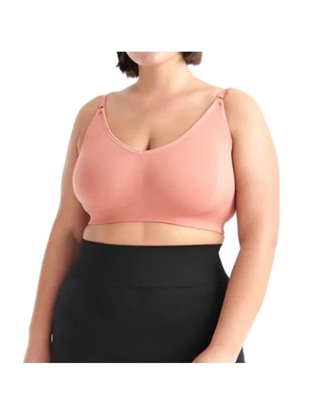 L+ [36D/DD/DDD] • Knix • Good To Go Seamless Bra - Pink Ginger
